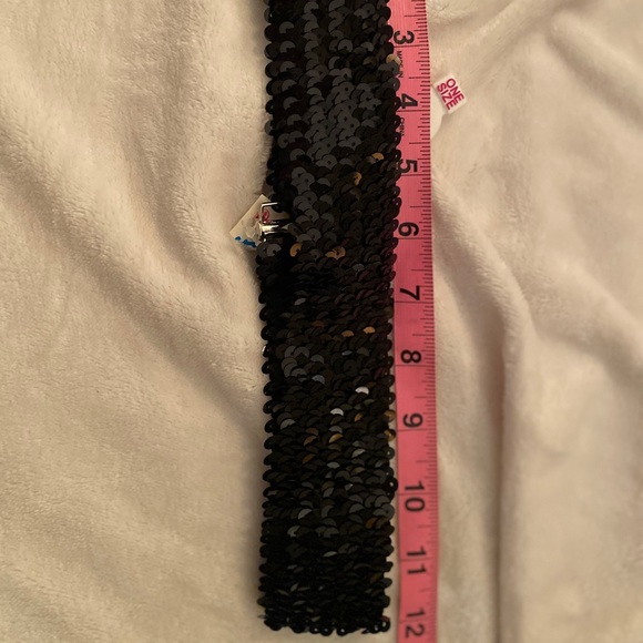 Black sequin belt (elastic expand) - Picture 5 of 6